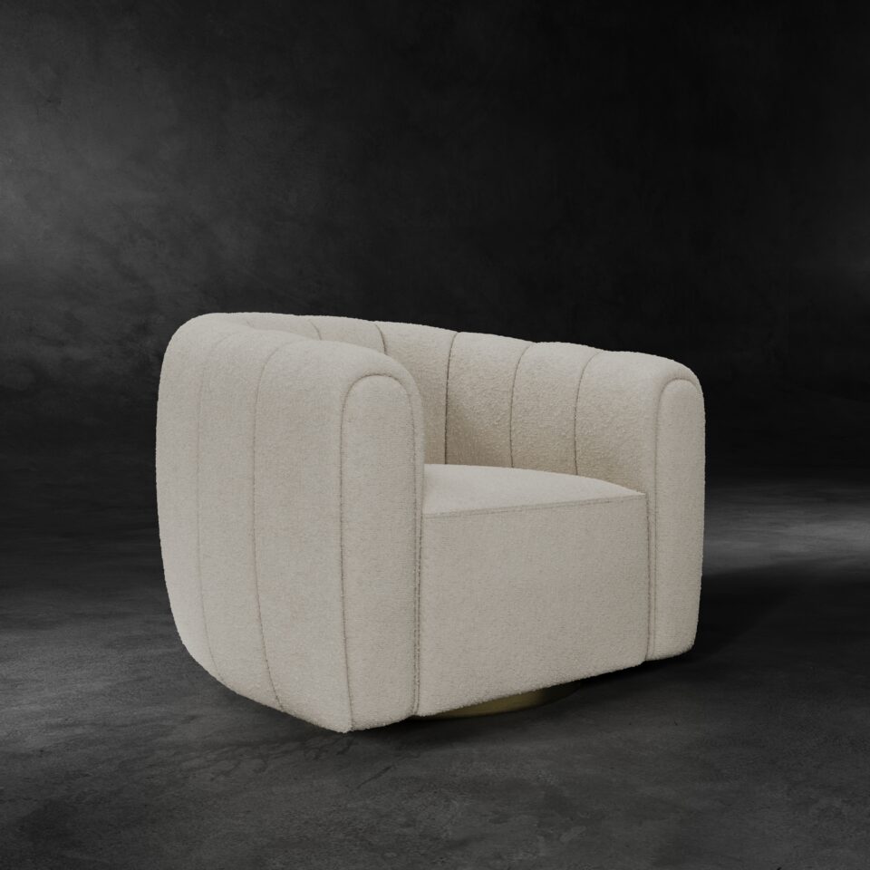 Custom upholstered armchair by ROA Woodwork