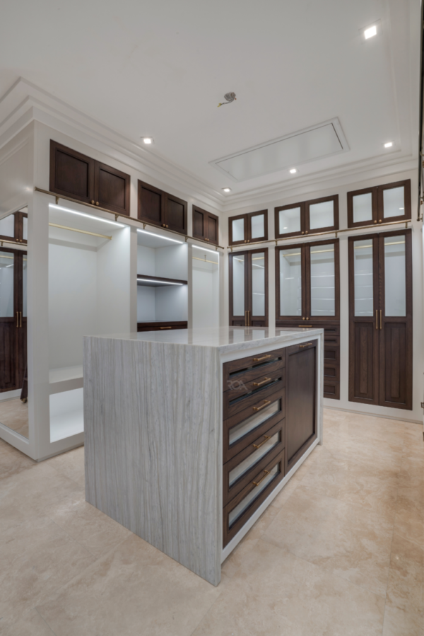 Luxury custom walk-in closet