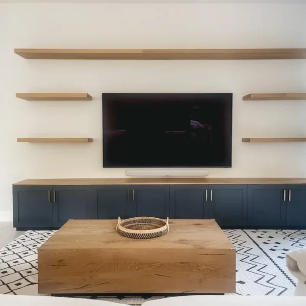 Custom TV wall unit detail 3