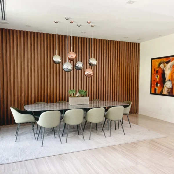 Custom wall paneling detail 6